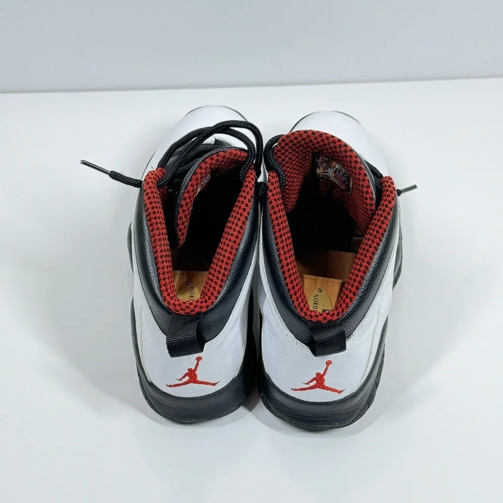 Air Jordan Retro 10 White/Varsity Red-Black Sneakers - Picture 14 of 16